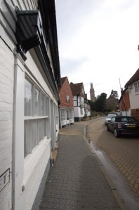 Looking up Church Street towards Hadlow Tower